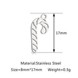 5Pcs Xmas Tree/Candy Cane/Snowman/Santa Claus Charm Stainless Steel Boots Christmas Pendant DIY Necklace Bracelet Jewelry Making