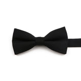 High Quality Mens Solid Color Bowtie Set For Men Children Wedding Party Dinner Accessory Pink Orange Father-son Bow Tie Gift
