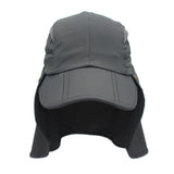 Casquette de protection solaire UPF 50+ pour enfants et garçons, chapeau de pêche réglable et amovible à séchage rapide avec rabat pour le cou