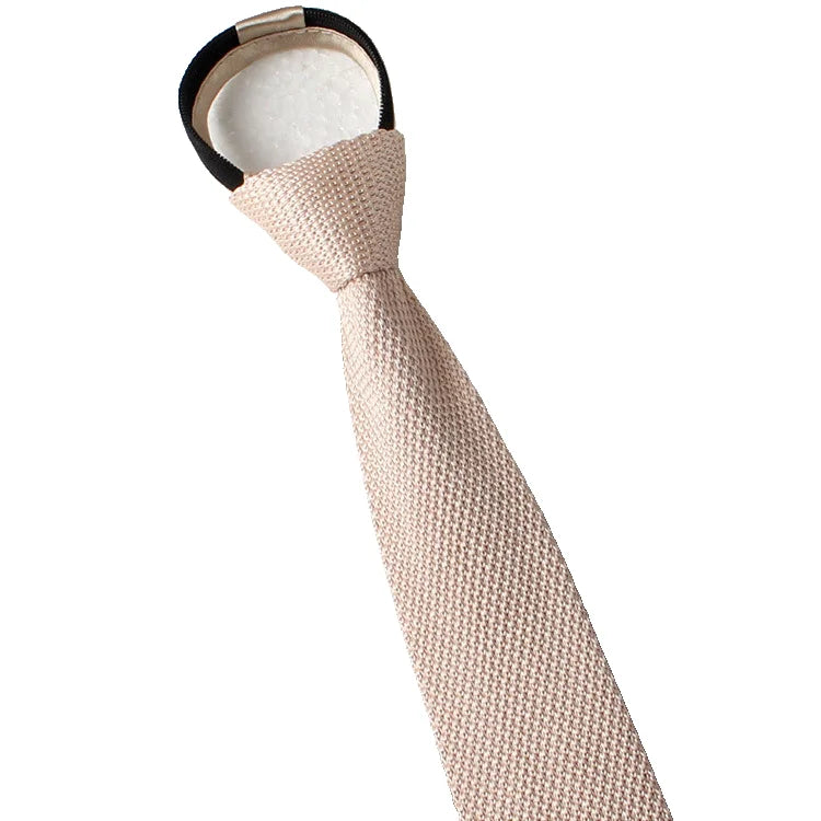 Cravates de mariage pour hommes, mode, cravates noires, chemises blanches, cravates à col, cadeaux, fermeture éclair, cravate en tricot pour hommes, vêtements, accessoires