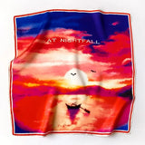 Foulard 100 % soie pour femme, carré, bandana, foulard, foulard, mûrier, mode printemps, luxe, haute qualité, bandeau, hijab, châles