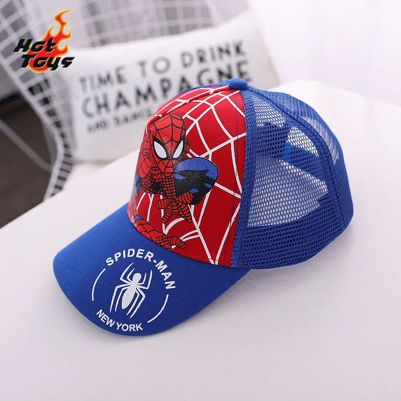 HotToys Spiderman Baseball Cap Boys Girls Hats Superhero Peripheral Sunhat Childrens Birthday Gift Cosplay Props Fashion Caps