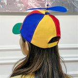 Rainbow Bamboo Dragonfly Baseball Cap Funny Helicopter Propeller Adventure Dad Hat Snapback Hat For Adult Kids Boys Girls