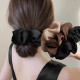 1 chouchou en satin de soie pour femme, accessoire pour cheveux coréens, élastique pour queue de cheval