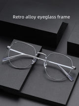 DIEDIESEE New Anti Blue Light Men's And Women's Titanium Frame Can Be Paired With Myopia Optical Prescription Glasses Frame 1901