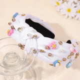 Knotted Wide Headbands Diadem For Back To School Pearls Pencil Hair Bands Kids Head Hoop Girls Children Daily Tiara Accessories