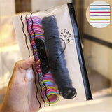 50/100/200/300pcs Cute Hair Ties For Kids & Girls - Colorful Elastic Polyester Hair Ties, Ideal choice for Gifts