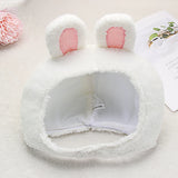 Cute Cosplay Costume Green Headgear Female Beanie Caps Cartoon Winter Autumn Hats Plush Hat Big Frog Eyes Hat Rabbit Bunny Ears