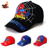 HotToys Spiderman Baseball Cap Boys Girls Hats Superhero Peripheral Sunhat Childrens Birthday Gift Cosplay Props Fashion Caps