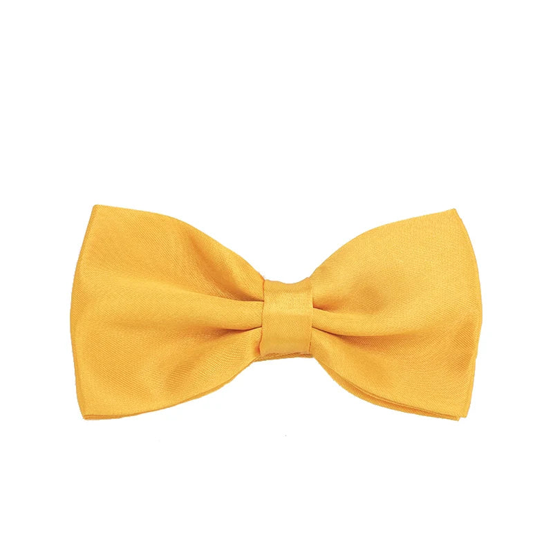 Men Bowties Classic Satin Bowtie Hot Sale Gentleman Necktie For Wedding Party Adjustable Solid Colorful Men Bow Ties Neck Cravat