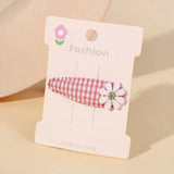 1pcs Ins Daisy Flower Hair Clips Baby Girl Hairpins for Kids Lace White Barette Princess Hooks Infant Accessories Korean