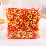 50/100/200Pcs Solid Color Hair Bands for Girls Kids Ponytail Hold Hair Tie Rubber Bands Hairhoop Scrunchie Hair Accessories