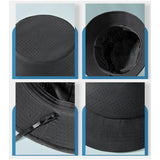 Chapeau de soleil d'été pour hommes et femmes, casquette Panama en maille à séchage rapide, chapeau seau plat en maille respirante, casquette de pêcheur grande taille