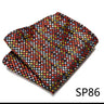 Pocket Square Handkerchief Nice Handmade Woven 100% Silk Hanky Pocket Square Printed  hombre Pink Office Clothing accessories