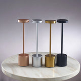 1PC Metal Classic Table Lamp USB Rechargeable Night Light Stepless Dimming Touch 3 Level Bedside Lamp Hotel Bar Decoration