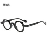 Round Square Frame Blue Light Blocking Glasses Japanese Style Unisex Non-Prescription Glasses Eyeglasses Frame