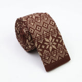 Cravates classiques en tricot pour hommes, cravates décontractées, à pois, à carreaux, pour loisirs, chaudes, pour affaires, mariage, largeur 6 cm