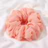 Elastics Chiffon Hair Band Solid Color Big Circle Scrunchies for Women Girl Ponytail Holder Hair Rope Hairband Hair Accessoires