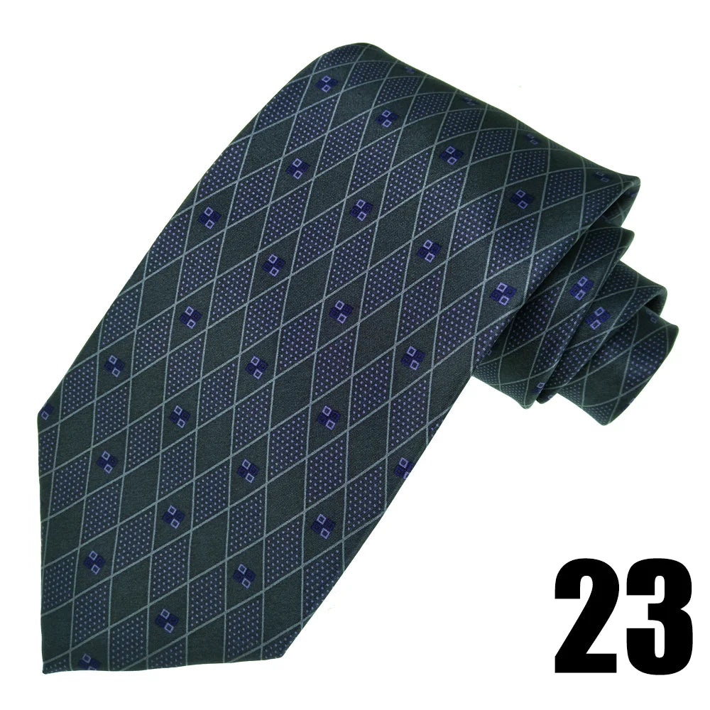 EASTEPIC Cravates de 10 cm de large pour hommes en costumes d'affaires Cravate pour hommes Accessoire Jacquard Impression de qualité Pure Soie Fête de mariage
