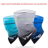 Masque de cyclisme en soie glacée, protection solaire, absorption de la transpiration, randonnée, camping, chasse, tour de cou, bandana, foulard magique pour moto