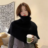 Écharpe femme automne hiver nouvelle mode vêtements d'extérieur foulard tête couleur unie cou couverture laine tricoté châle livraison gratuite