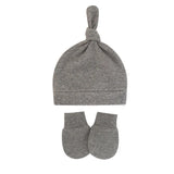 Bonnet pour nouveau-né avec gants, bonnet chaud en coton pour enfants, accessoires pour enfants, bonnet de nuit pour bébés de 0 à 6 mois, automne et hiver
