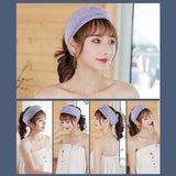 Fashion Headbands Wash Caps Shower Cosmetic Facial Adjustable Turban Tiara Turban Hairband Head Band