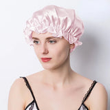 Large 100 Silk Sleeping Cap For Women Hair Bonnets Head Cover Hair Loss Hats Luxury Silk Bonnets Night Hair Wrap Mulberry Silk