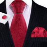 Ensemble élégant de cravates et boutons de manchette en soie à fleurs multiples pour homme, cravate jacquard à fleurs pour mariage, entreprise, fête, événement, Barry.Wang