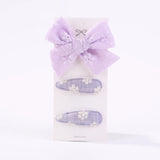 10Pcs/set 2.2'' Printed Embroidery Waterdrop Shape Hair Clips For Cute Girls BB Hairpin Barrettes Headwear Kids Hair Accessories
