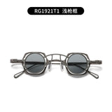 High quality pure titanium small glasses retro frame for men and women suction clip optical glasses frame for prescription glass