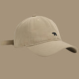 Casquette de baseball polyvalente quatre saisons avec motif ours polaire brodé, style hip-hop, pour hommes et femmes, protection solaire d'extérieur