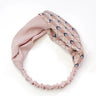 Clearance Fresh Colorful Turban Headbands Women Spring Summer Chiffon Headband Head Wrap Wide Lattice Hairband Hair Accessories