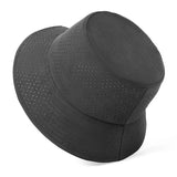 Chapeau de soleil d'été pour hommes et femmes, casquette Panama en maille à séchage rapide, chapeau seau plat en maille respirante, casquette de pêcheur grande taille