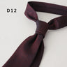 Cravate en polyester jacquard 8 cm, style décontracté, rouge et marron, pour homme, accessoire de costume, de fête, de mariage ou de banquet