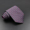 Men's Fashion Silk Tie 7.5cm Soft Novelty Necktie Blue Green Orange Color Ties For Men Dot Floral Bowtie Wedding Business Gift