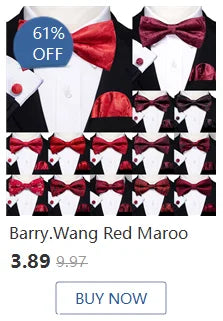 Ensemble élégant de cravates et boutons de manchette en soie à fleurs multiples pour homme, cravate jacquard à fleurs pour mariage, entreprise, fête, événement, Barry.Wang