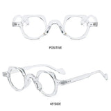 Round Square Frame Blue Light Blocking Glasses Japanese Style Unisex Non-Prescription Glasses Eyeglasses Frame