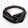 Fashion WomenFloral Headband Hair Accessories Leopard Cross Knotted Bow Chiffon Hair Band Girls Headdress Ladies Hoop Headwear