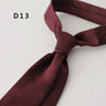 Cravate en polyester jacquard 8 cm, style décontracté, rouge et marron, pour homme, accessoire de costume, de fête, de mariage ou de banquet