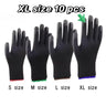 10 paires de gants de sécurité durables – antidérapants, résistants à l'usure et protection ESD pour le jardinage et le travail du bois