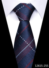 Cravate pour homme, 7,5 cm, de luxe, gris foncé, accessoires de mariage, à pois, pour le travail