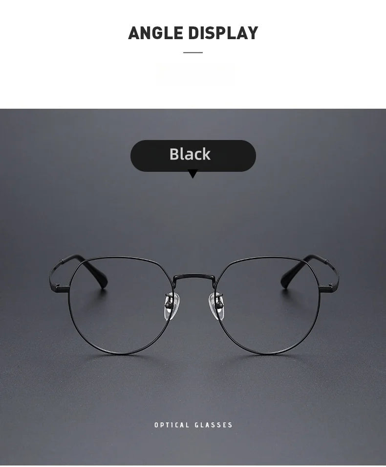 DIEDIESEE New Anti Blue Light Men's And Women's Titanium Frame Can Be Paired With Myopia Optical Prescription Glasses Frame 1901