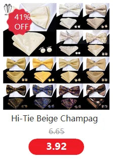 Hi-Tie Nœuds papillon verts de Noël pour hommes Cravate papillon en soie Ensemble de boutons de manchette et mouchoirs pour fête de mariage Nœud papillon uni à carreaux cachemire