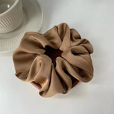 Elegant Silk Elastics Hair Band Solid Color Scrunchies for Women Girl Ponytail Holder Hair Rope Korean Hairband Hair Accessoires