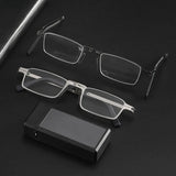 Blue Ray Blocking Anti-Blue Light Reading Glasses Portable With Glasses Bag Hyperopia Glasses Eye Protection Folding