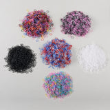 1500PCS Girls Colourful Disposable Rubber Band Hair Ties Headband Children Ponytail Holder Bands Kids Hair Accessories