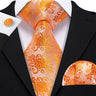 Ensemble élégant de cravates et boutons de manchette en soie à fleurs multiples pour homme, cravate jacquard à fleurs pour mariage, entreprise, fête, événement, Barry.Wang