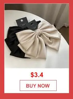 New Korean Black Bow Hair Tie Scrunchies Women Elegant Silk Elastics Hair Band Ponytail Hold Headdress Hair Accessories