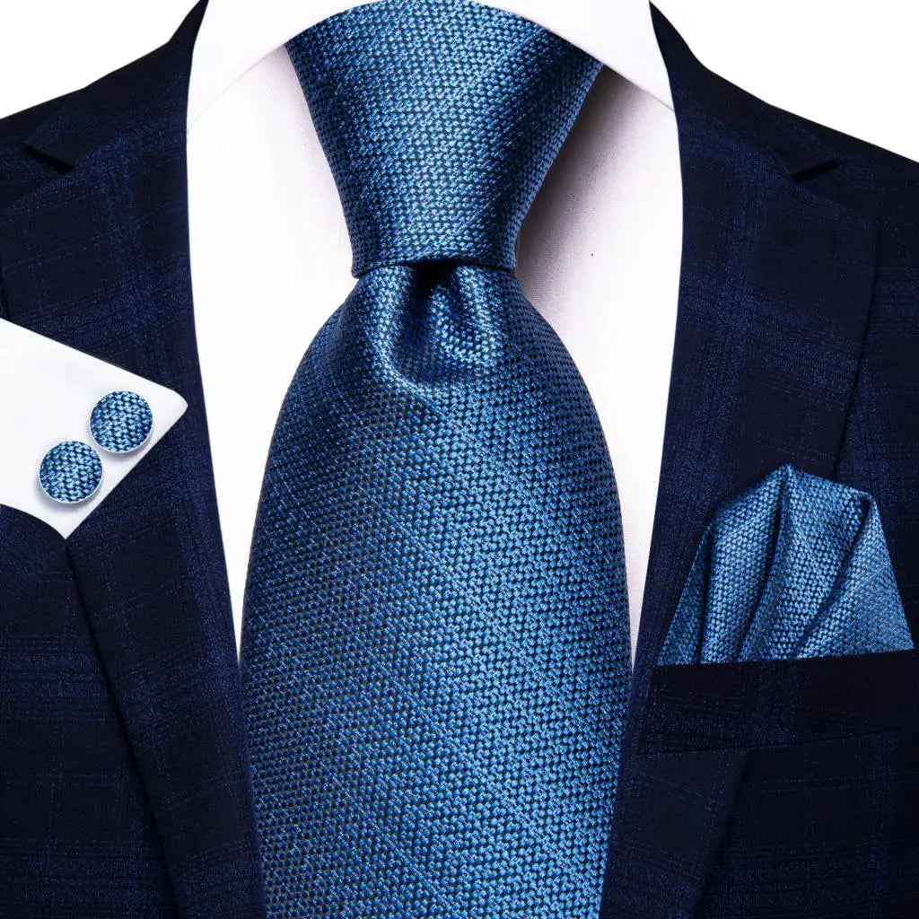 Hi-Tie – Cravate de mariage en soie violette unie à motif cachemire pour homme, ensemble de qualité avec boutons de manchette et mouchoir, cadeau tendance, livraison directe